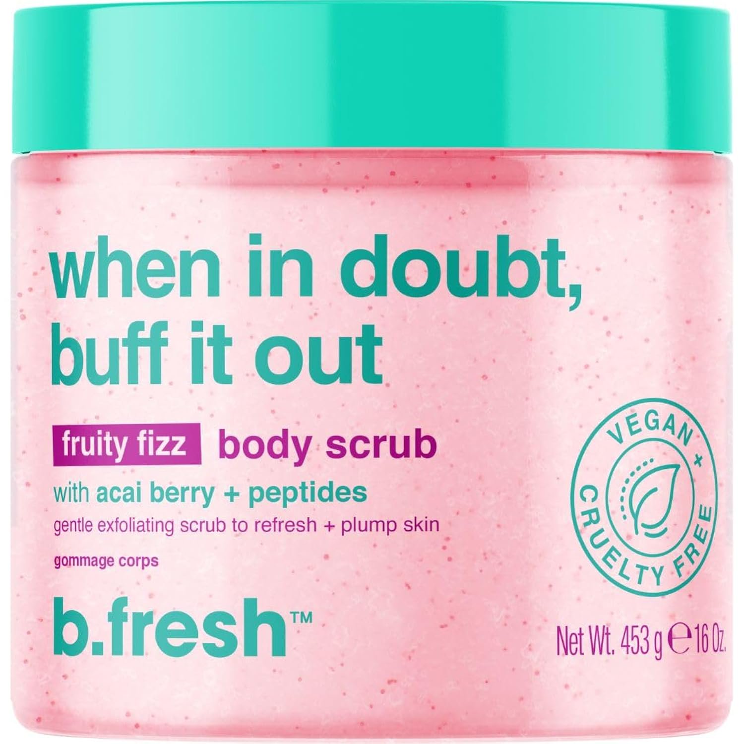 when in doubt, buff it out - fruity fizz body scrub