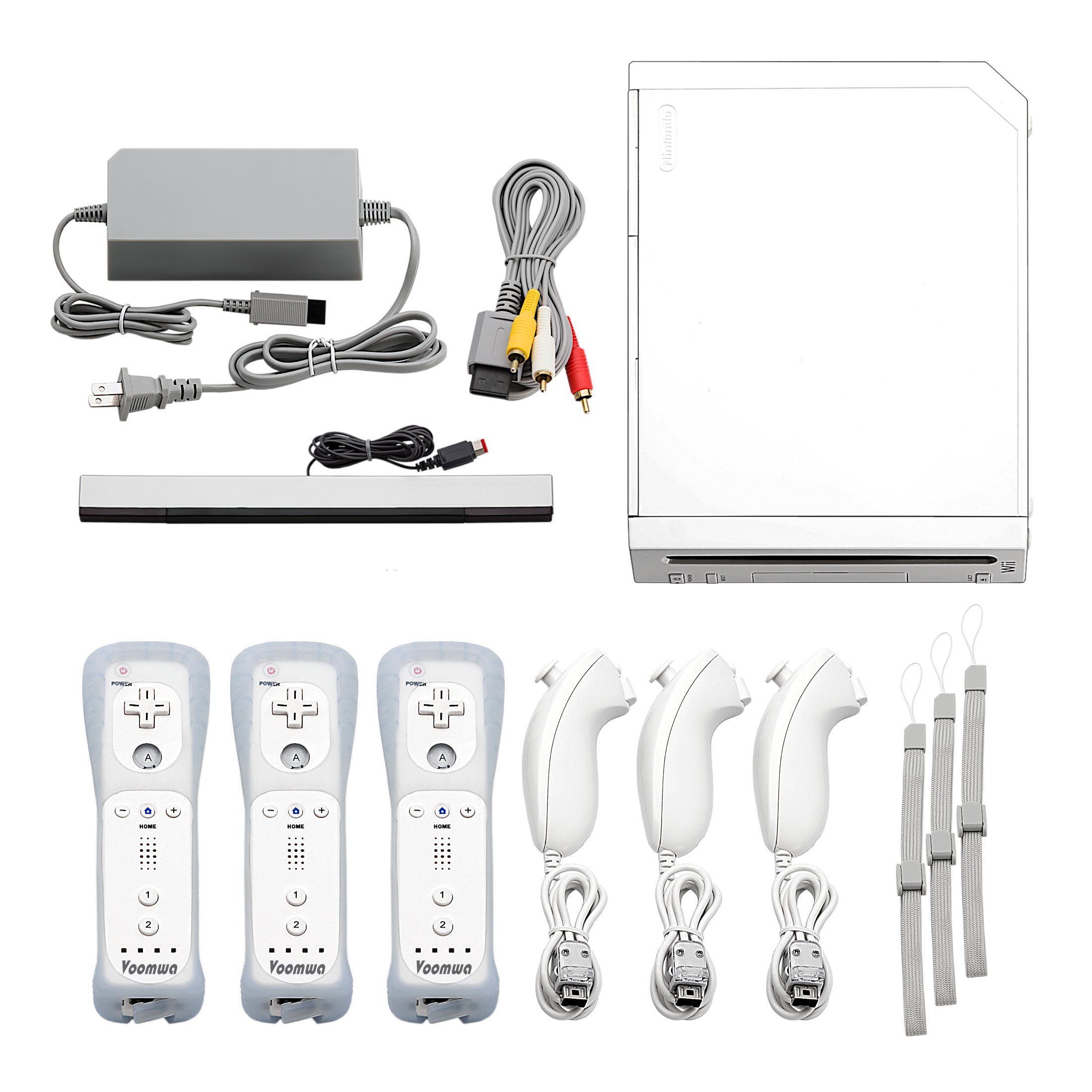 Nintendo Wii Console | Plays GameCube | Pick 1-4 Remotes Wii Sports Mario & More