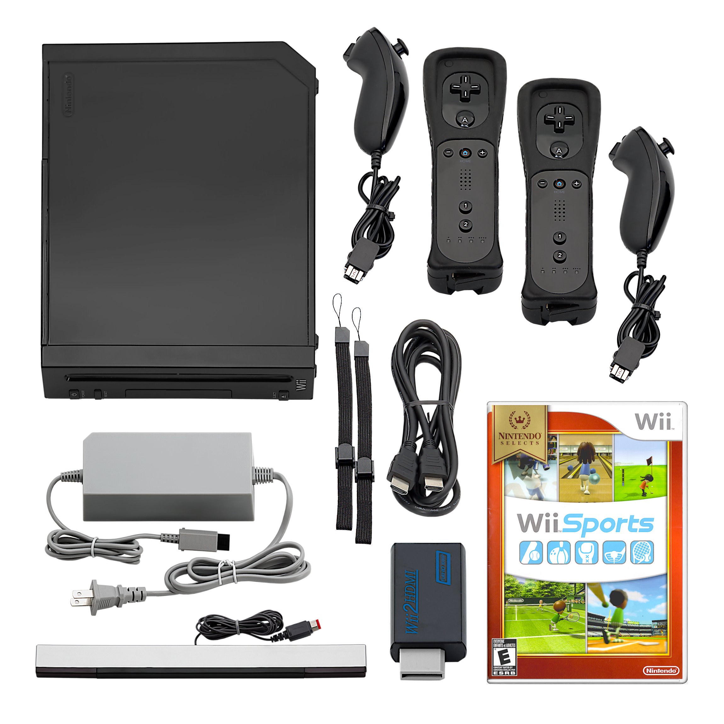 Nintendo Switch Wii Nintendo Wii Console HD + Plays GameCube + Pick 1-4 Remotes, Wii
