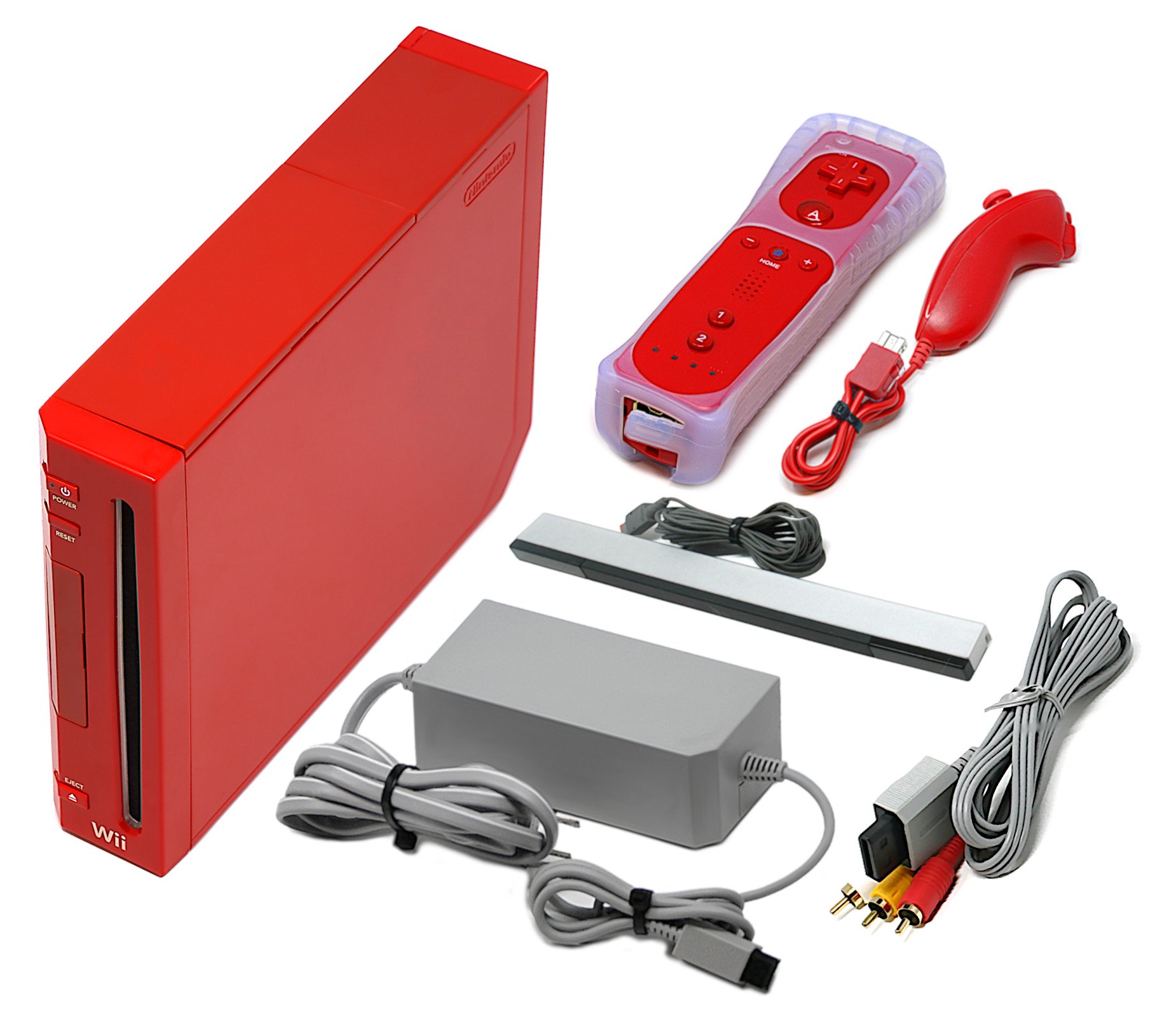 Nintendo Wii Game Console + Pick 1-4 Remotes, Wii Sports, Mario