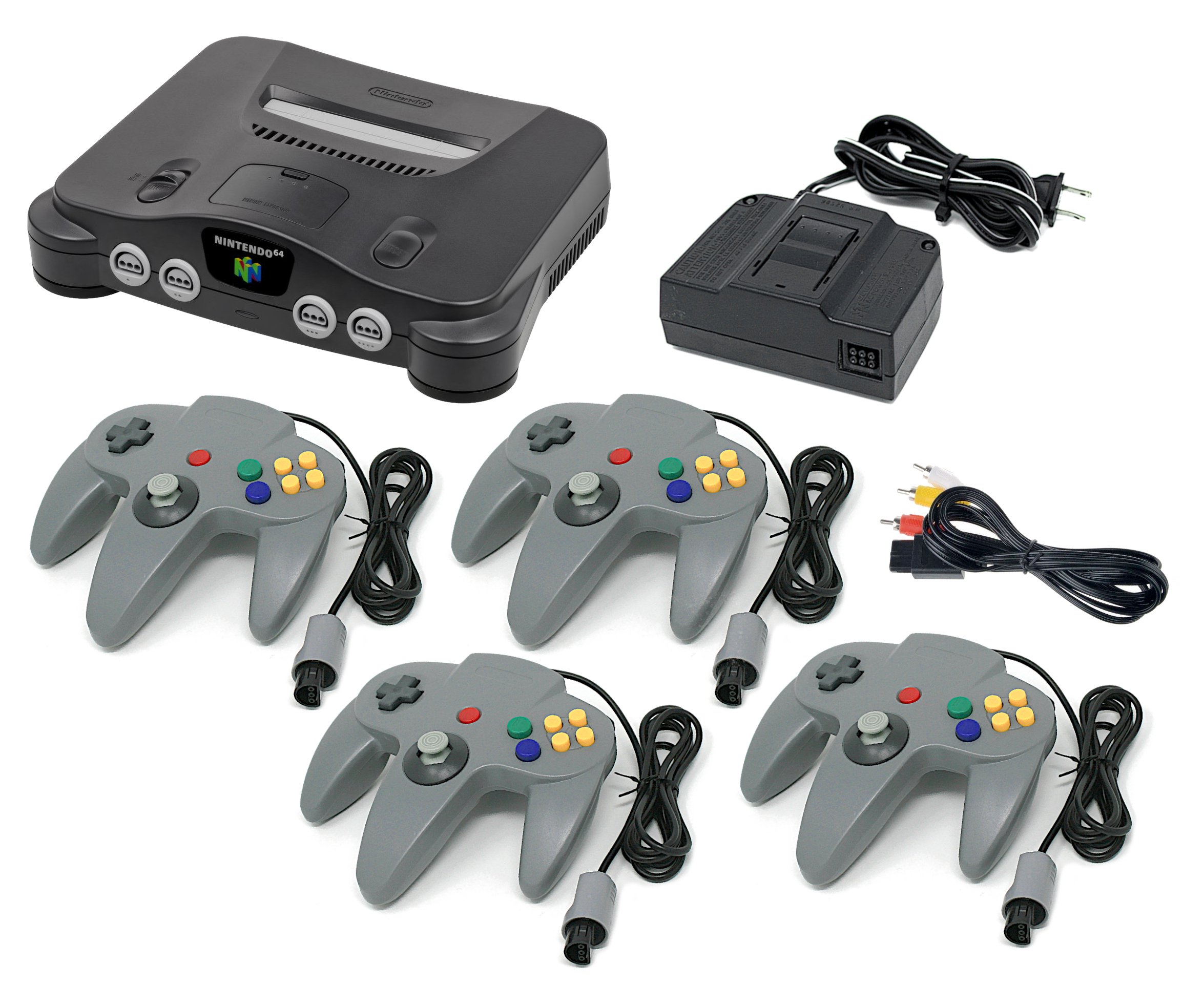 Authentic Nintendo 64 N64 Console System + Up to Four Controllers