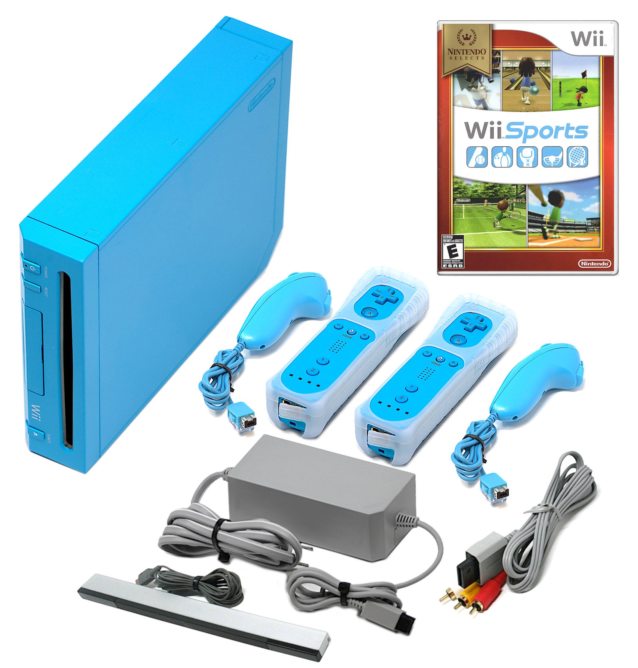Nintendo Wii Game Console + Pick 1-4 Remotes, Wii Sports, Mario