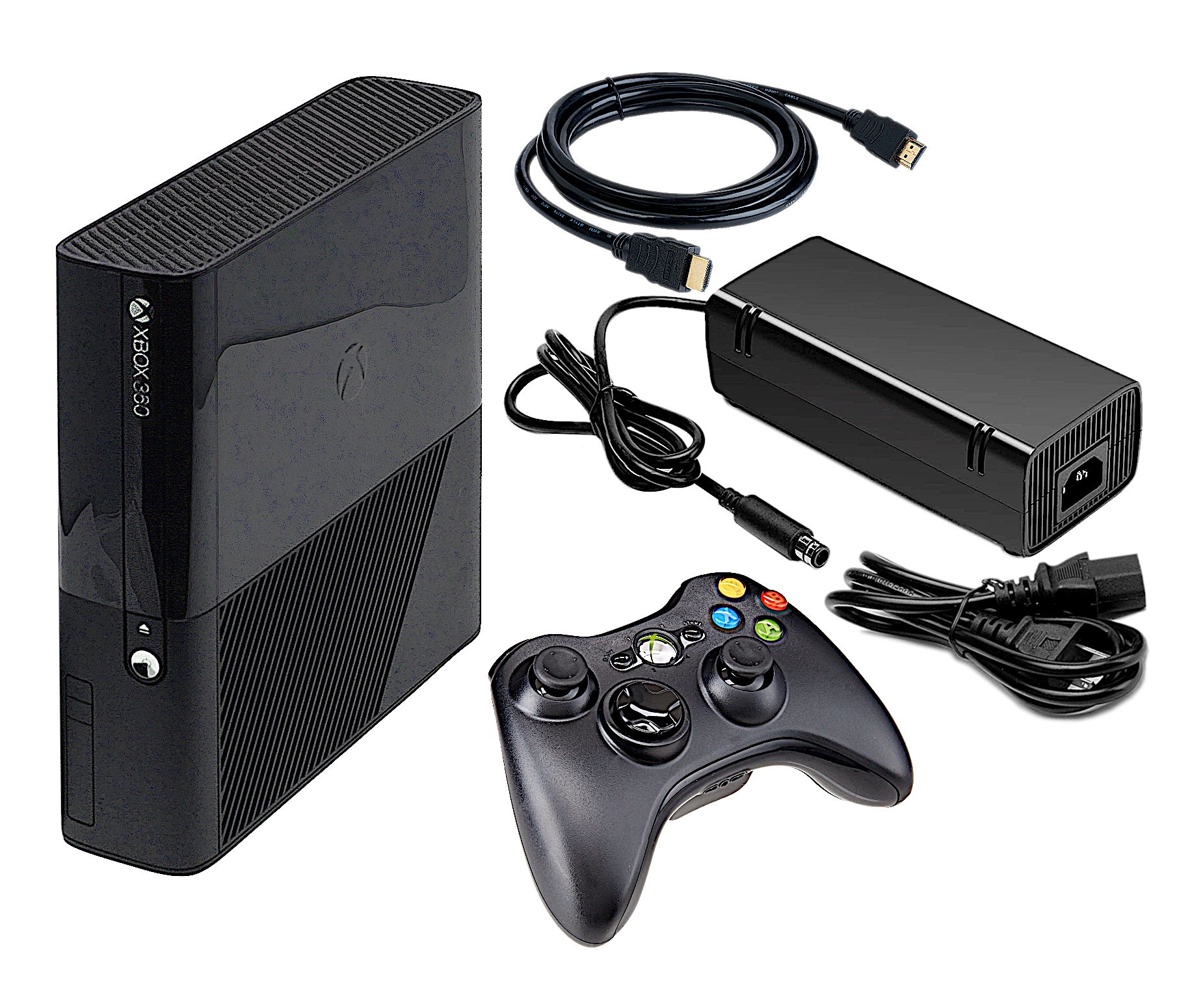 Authentic Xbox 360 Console Black Model E + 4GB 250GB 500GB + US