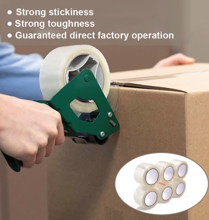 12 Rolls Shipping Packaging Box Packing Sealing Tape 2 mil 2