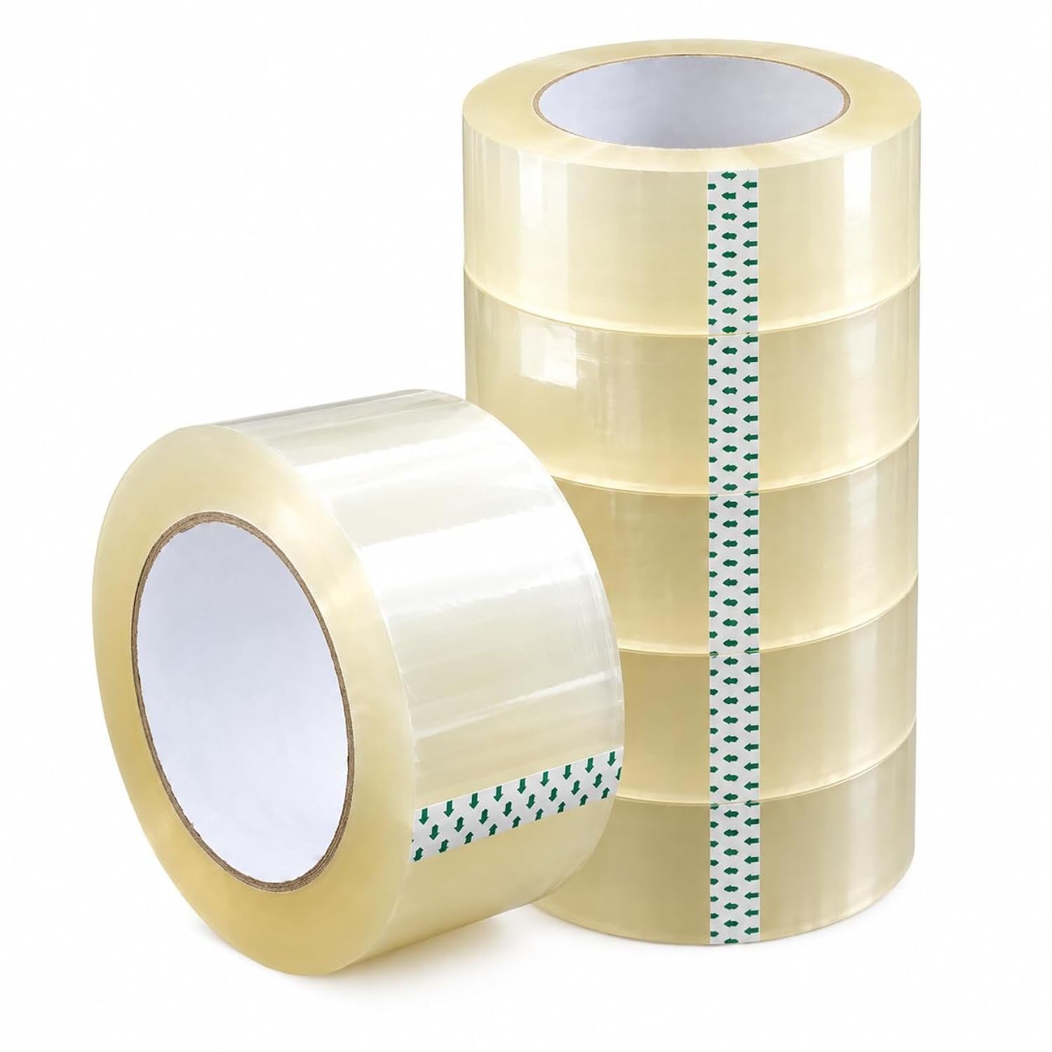 6 Rolls Shipping Packaging Box Packing Sealing Tape 2 mil 3