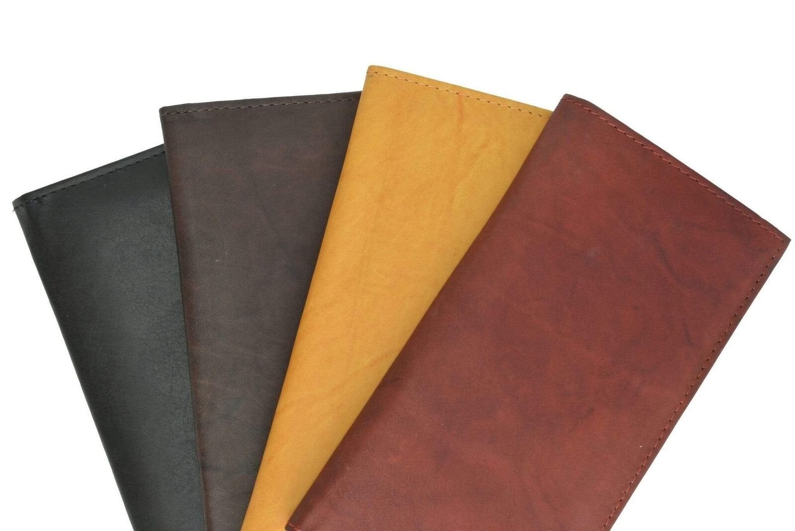 Brand New Hand Crafted Genuine Soft Leather Checkbook Cover Simple 156 CF